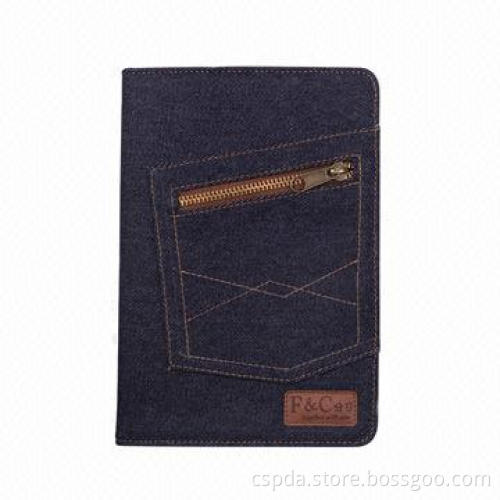 Hot Selling Jean Book Cases for iPad Mini 2, OEM and ODM Orders Welcomed